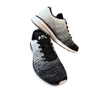 NEW APL TECHLOOM Pro Women Sneakers Size 5.5 Athletic Black White‎ Heather Gray